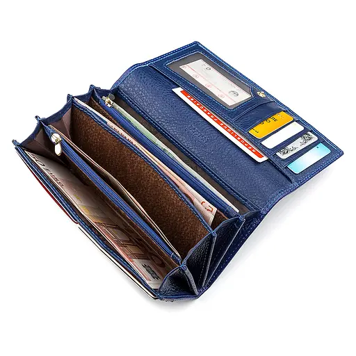 Жіночий шкіряний гаманець (S2001B) Boston 18.5х9х3 см acs0015664 - фото 4