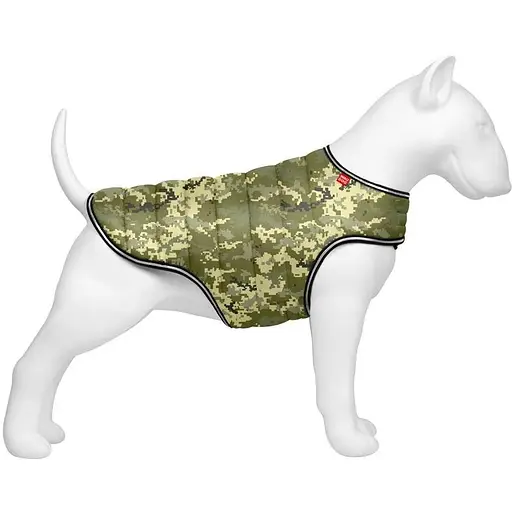 Курточка-накидка для собак Waudog Clothes, малюнок "Мілітарі", S, А 32 см, B 41-51 см, С 25-35 см