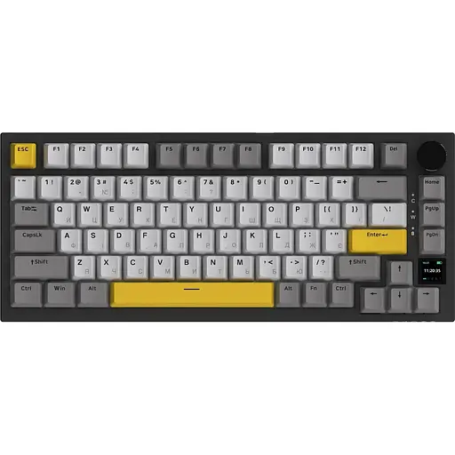 Клавіатура бездротова Ajazz AK820 Pro Gift Switch Black (AK820Pro-G-BGY)