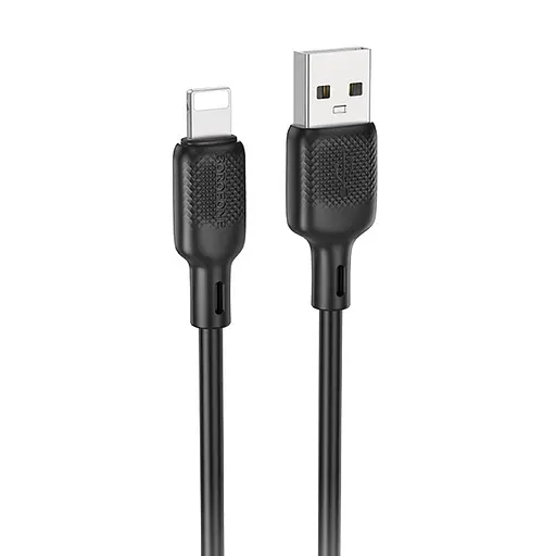 Дата кабель Borofone BX113 Lenny USB to Lightning 2.4A (3m) Black