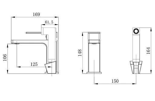 Змішувач для раковини Qtap Gemini (з гігієнічним душем) QTGEM272CRM45689 - фото 2