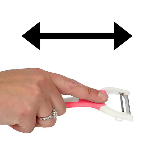 Набор ножей-экономок для чистки овощей 2 шт. в наборе, Kitchen Master Красный 84243 - фото 6