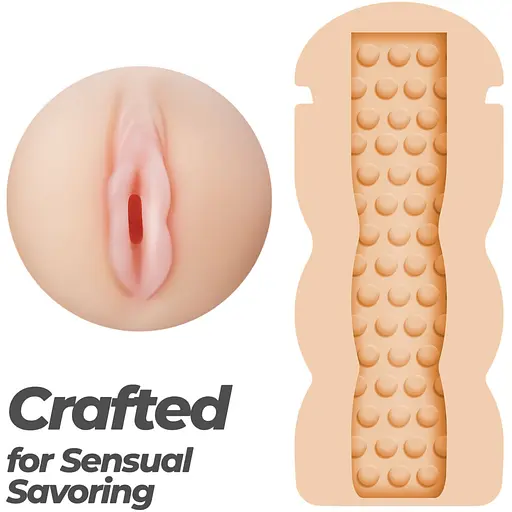 Інтимний мастурбатор Crushious Fappuccino Creamy Puss портативний 16 х 7 см - фото 6