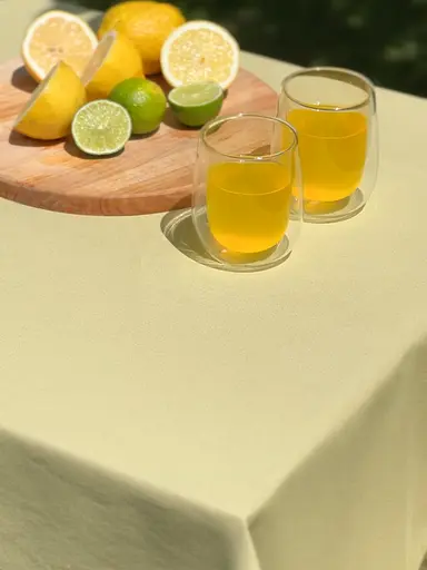 Водовідштовхувальна скатертина Оливковий однотон 180х180 см - фото 6