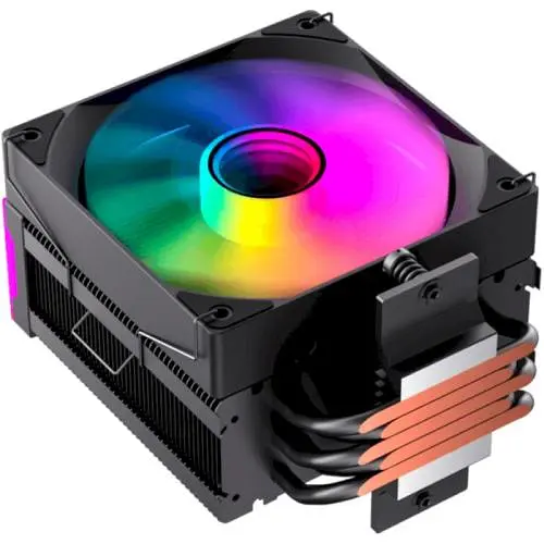 Кулер для процессора GameMax Sigma 550 Infinity, Black, алюминий/медь, 1x120 мм ARGB, для Intel 1700/1200/115x/20xx, AMD AM5/AM4, до 220 Вт, высота 153 мм - фото 4