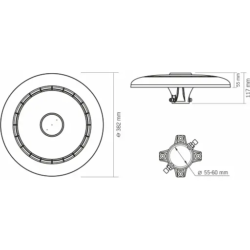 Світлодіодний ліхтар Videx SLP01 120W 3000/5000/6500K (VL-SLP01-120B) - фото 5