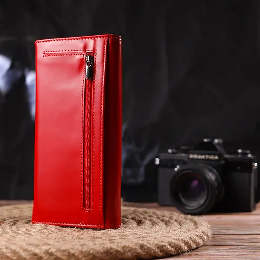 Женский кожаный кошелек Canpellini 19х9.2х2 см acs0025134 - фото 7