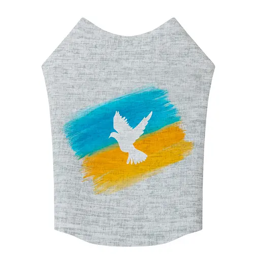 Майка для собак Waudog Clothes малюнок "Прапор", M47, B 70-76 см, С 41-46 см - фото 3