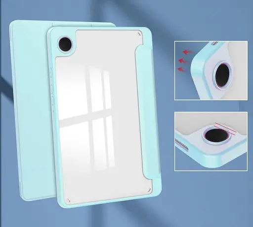 Чохол TPUCristal SlimTPU Spen holder Samsung Galaxy Tab A9 8.7 X110 X115 Голубий - фото 7