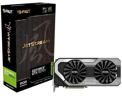 Видеокарта Palit GTX 1070Ti 8Gb JetStream (NE5107T015P2-1041J) (GDDR5, 256 bit, PCI-E 3.0 x16) Б/у - фото 7