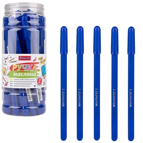 Ручка 412097 1 Вересня "Amazik" кулькова масляна синя 0,7мм (4820258570225) - фото 1
