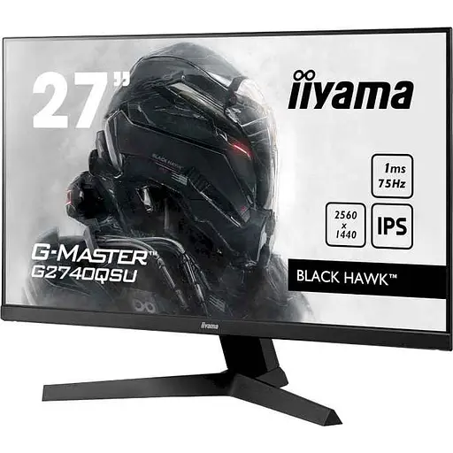 Монітор 27" Iiyama G-Master G2740QSU-B1 QHD IPS 75Hz (G2740QSU-B1) Б/в - фото 3
