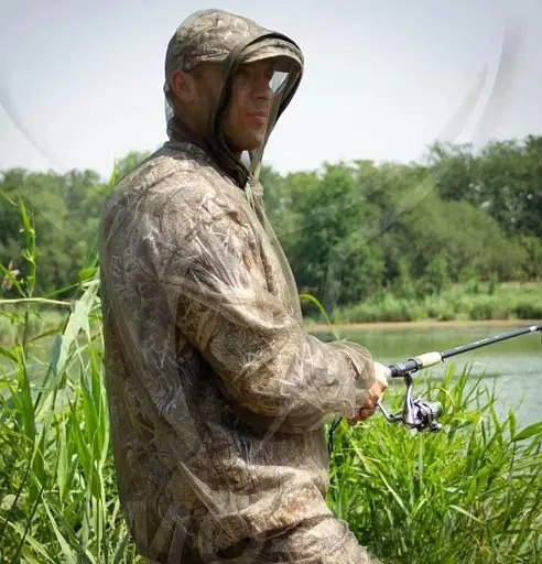 Антимоскітний костюм Mosquito Захист від комах (котарів, кліщів, мошок) сітка Оливкового - фото 9