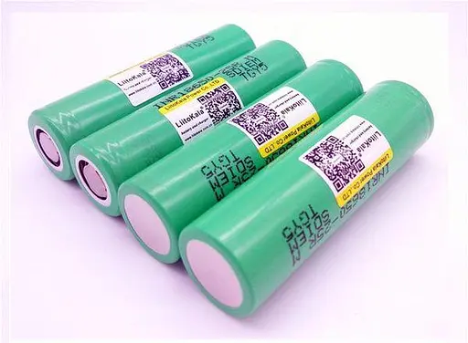 Высокотоковый аккумулятор LiitoKala 18650 Samsung 25R 2500мАч 20А (Зеленый) - фото 2