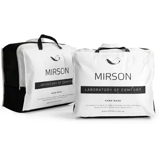Набір MirSon пуховий №9500 Raffaello White зима ковдра 140х205 см + подушка білий (2200010805017) - фото 7