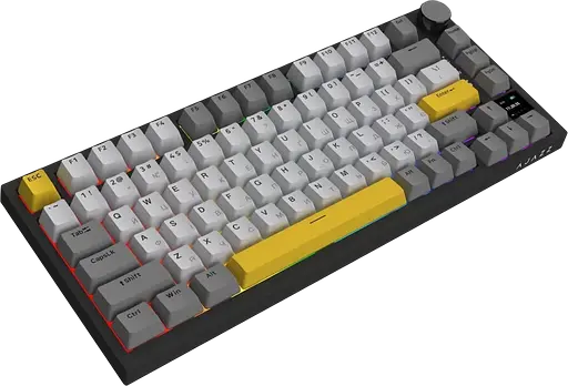 Клавиатура Ajazz AK820 Pro RGB Black Grey Yellow - фото 3