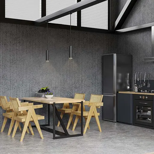 Світильник Videx під лампу GU10 SPF05D підвісний чорний - фото 3