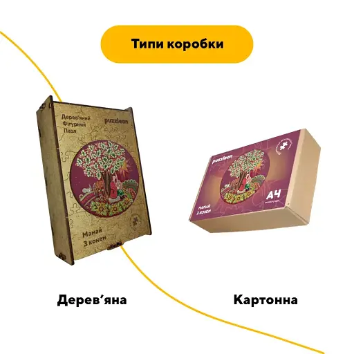 Деревянный пазл Петриковский Роспись Мамай Анны Олейник, А5, Картонная коробка 35 элементов - фото 4