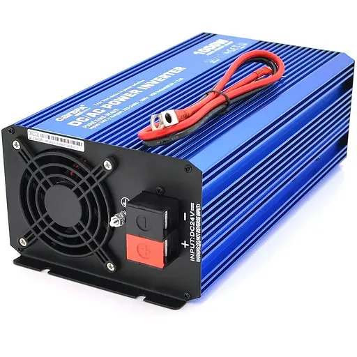 Инвертор напряжения Carspa-Sinus P1000-242 (1000Вт), 12/220V, 1xShuko, 1USB, клеммы, Box Q4 - фото 2