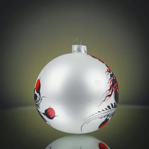 Набір ялинкових прикрас Різдвяні історії Петриківка Мотанка червона скло (4820001180619) - фото 4