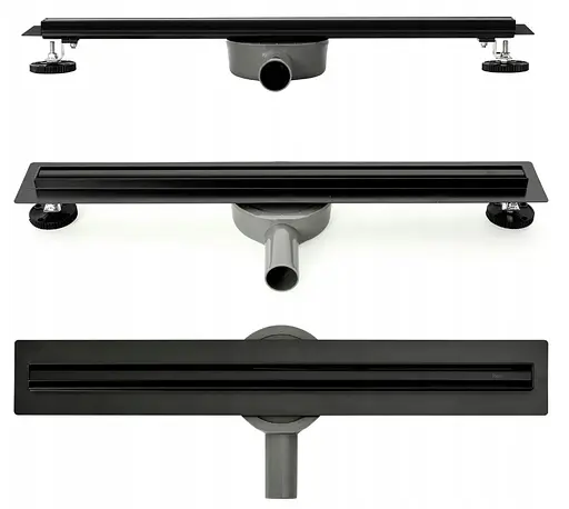 Душевой канал Rea Neo Slim Pro 50 см black REA-G6992 - фото 3