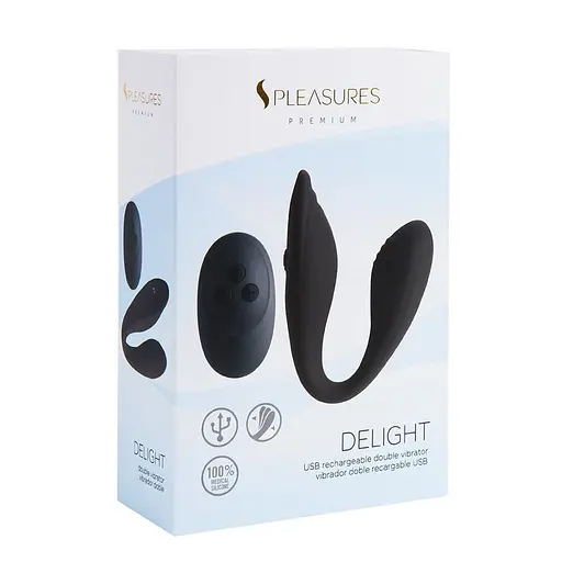 Вібратор S Pleasures Premium Delight 7.5 см чорний - фото 5