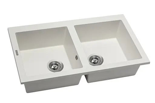 Кухонная мойка гранитная Miraggio Westeros white 875x504x199 00212102, Белый - фото 2