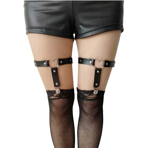 Підв'язки для панчіх на ноги з сердечком, 2 шт. - фото 4