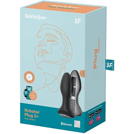 Анальна смарт-вібропробка із перловим масажем Satisfyer Rotator Plug 2+ Black - фото 8
