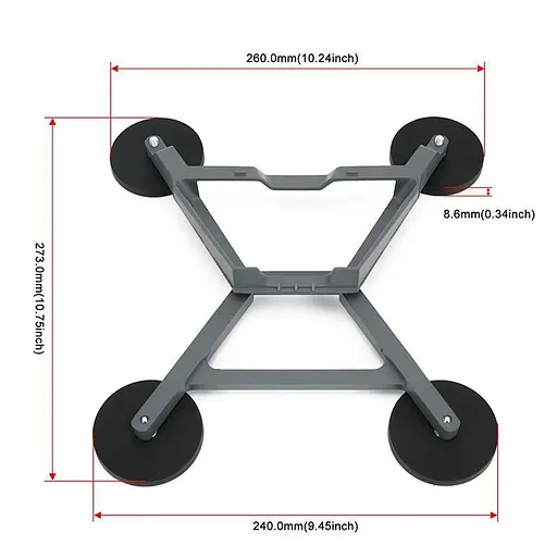 Магнітне кріплення Starlink Mini Car Roof Mount на кришу автомобіля - фото 3