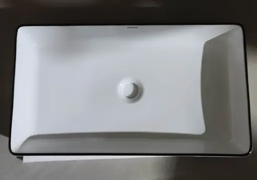 Умивальник накладний Mixxus Premium Quadro-0107 Edge Black 600x340x110 мм MP6521, Білий - фото 7