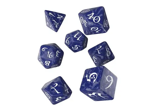 Набір кубиків Classic RPG Cobalt & white Dice Set , 7 шт. (SCLE12) - фото 2