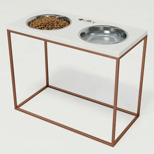 Hollky Base XL40 — миски на підставці для великих собак (2 × 1,8 л, висота 40 см)