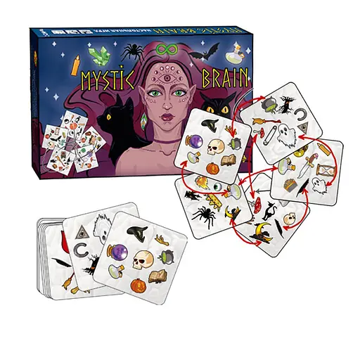 Настільна карткова гра "Brain mystic" Майстер MKZ0803, 57 карток з малюнками - фото 1