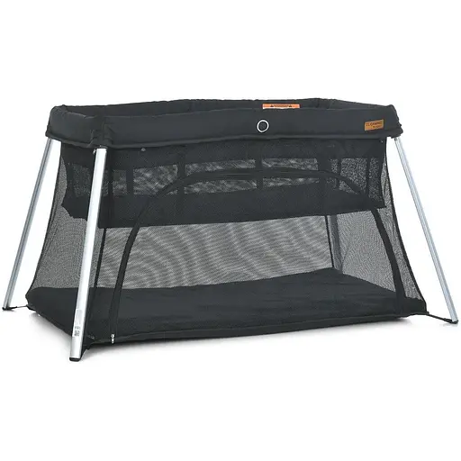 Кроватка-манеж El Camino ME 1194 SO EASY Black 2 уровня матрас чехол до 15 кг