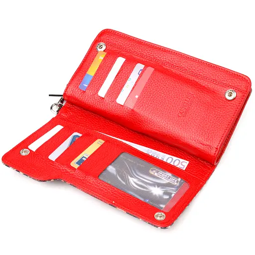 Кожаный женский кошелек Canpellini 20х10.5х3 см acs0025093 - фото 3