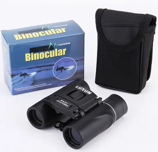 Бинокль Luxun 8x21 со стеклянными линзами (Черный) - фото 3