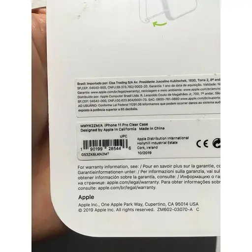 Оригинальный противоударный чехол Apple Clear Case Hardshell для iPhone 11 Pro Max Прозрачный MX0H2ZM/A - фото 9