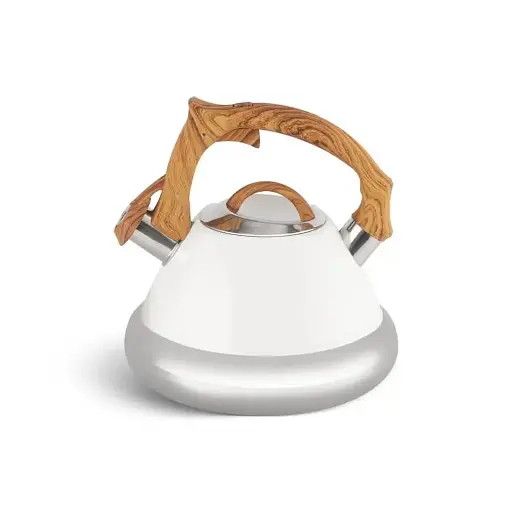 Чайник Edenberg EB-8823 из нержавеющей стали для индукционной плиты 3 л белый - фото 2