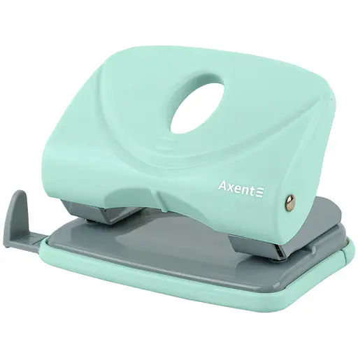 Дырокол Axent Welle-2 Pastelini с пластиковым верхом 20 листов мятный (3820-18-A)