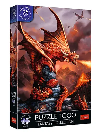Пазл Fantasy Collection: Вогняний дракон - 1000 елементів Trefl 10900