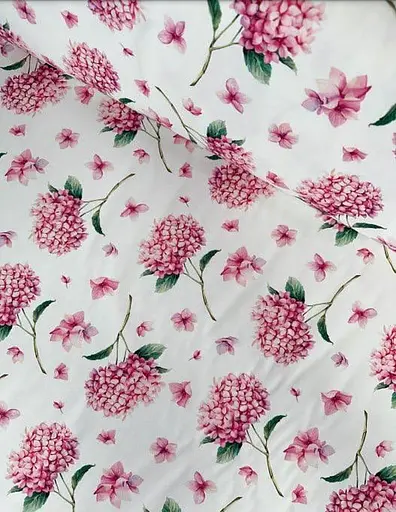 Тканина з тефлоновим просоченням з 3D принтом Гортензія (від 1 м) - фото 1