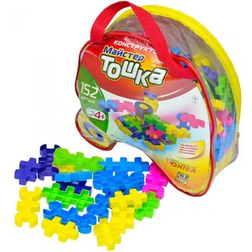 Детский конструктор Мастер Тошка Юніка 80020 пластик 152 детали - фото 1