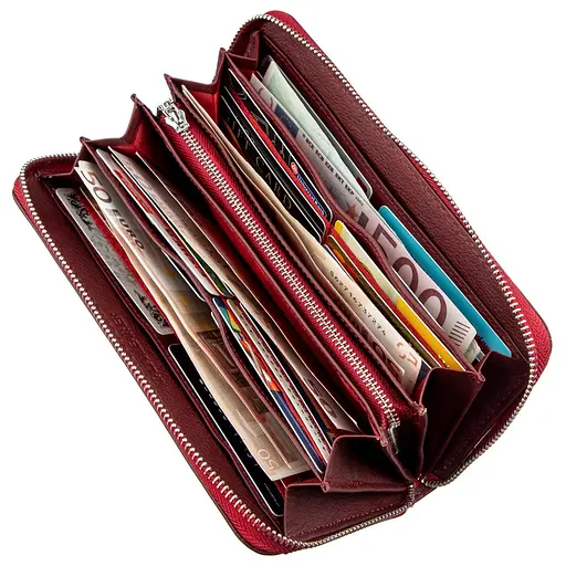 Жіночий шкіряний гаманець-клатч ST Leather 10х20 см acs0014731 - фото 3