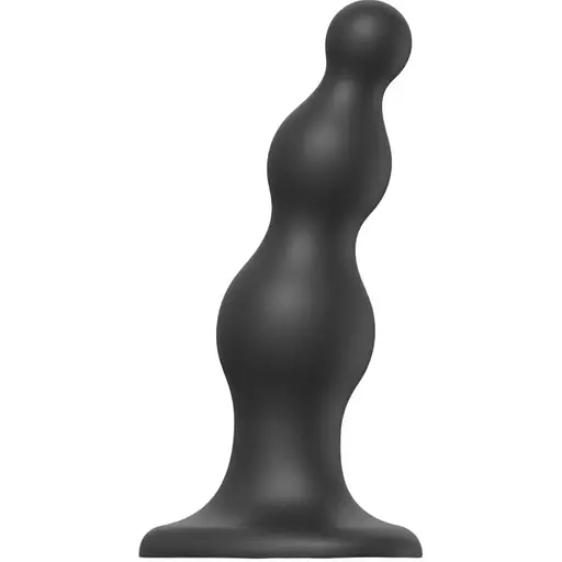 Насадка для страпона Strap-On-Me Dildo Plug Beads Black M