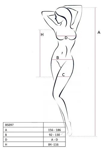 Бодистокинг Passion BS097 white - фото 5