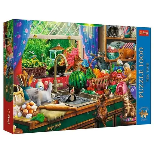 Пазл Trefl Время чаепития: Проблемные котята 1000 эл. (10839)