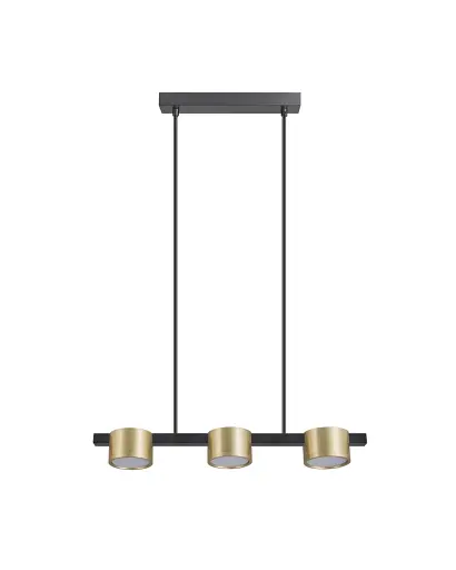 Подвесной светильник, люстра над столом, барной стойкой Goldlux 327321 Mirella GX53 3x6W 4000K 660Lm IP20 Золотой - фото 1