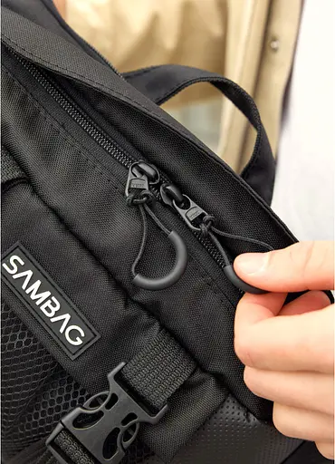 Велика чоловіча поясна сумка бананка для планшета Sambag 38х21 см sum0027311 - фото 6