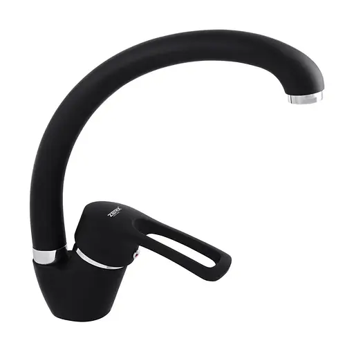 Смеситель для кухни Zerix YUB 181 black ZX2793 Черный матовый - фото 1